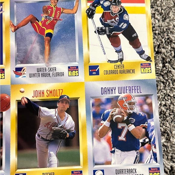 Uncut sheet of Sports Illustrated for Kids cards from Series 3 August 1996 - Picture 3 of 11